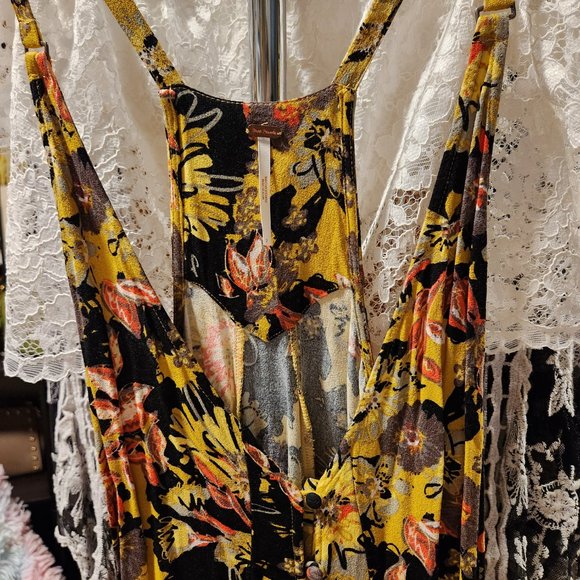 NWOT FREE PEOPLE FALL FLORAL DRESS - Picture 7 of 10